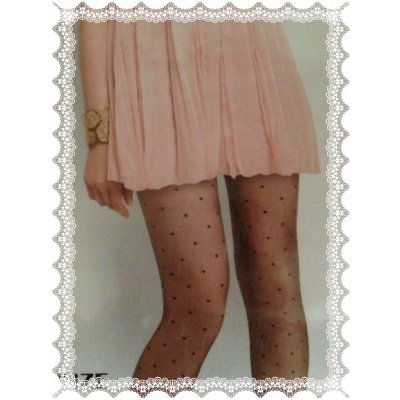 ストッキング【ドット柄】