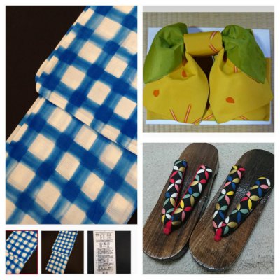 夏を先取り☆2016新作高級浴衣【プレタ】3点セット