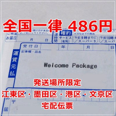 法人宛&発送元4区限定!【江東区】【文京区】【港区】【墨田区】のみ 全国486円 〜20kgまで対応 宅配伝票10枚set!