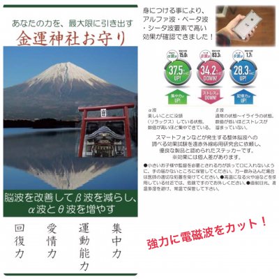 携帯シール|電磁波改善シート【金運アップ】脳波を改善して科学的に金運を上げる|携帯電話に貼るだけで...