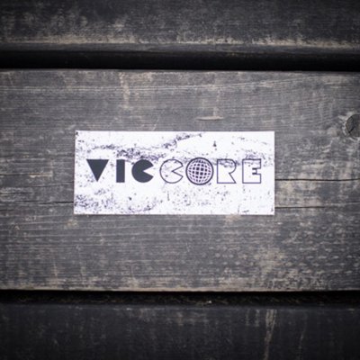 viccore ボックスロゴステッカー